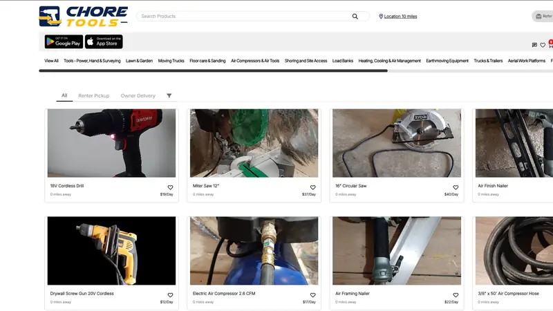 Chore Tools, tools marketplace by Digital Prism
