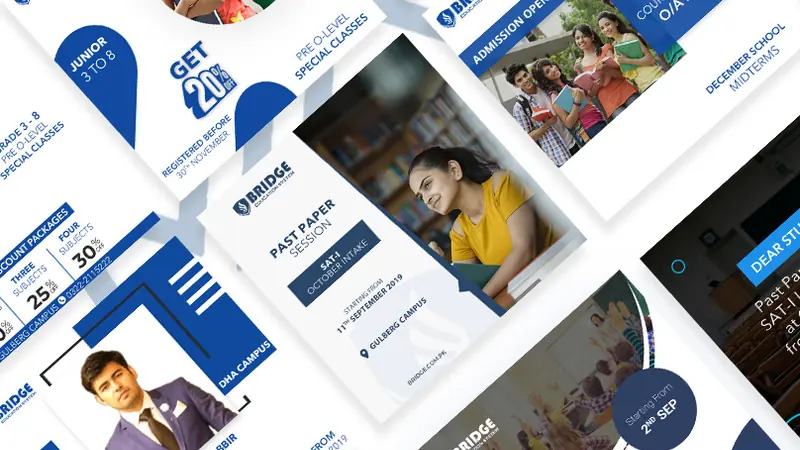 School admissions campaign, social media creative by Digital Prism
