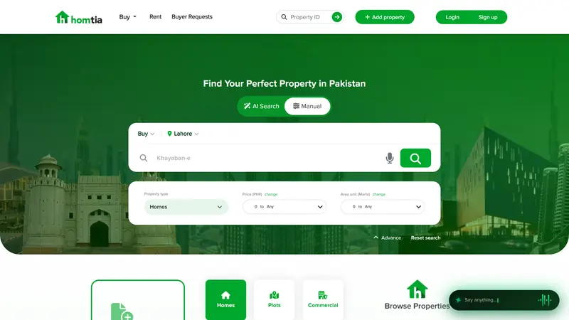 Homtia, property portal by Digital Prism