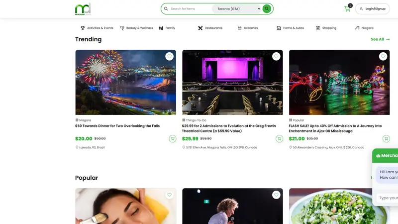 Merchant Deals, deals marketplace by Digital Prism
